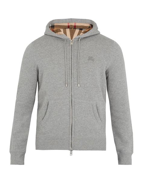 grey burberry hoodie